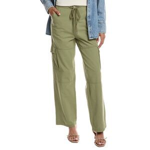 Meiven Womens  Drawstring Cargo Pant, Green